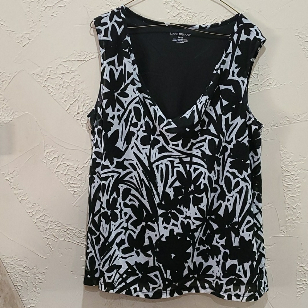 Lane Bryant sleeveless blouse sz 14/16